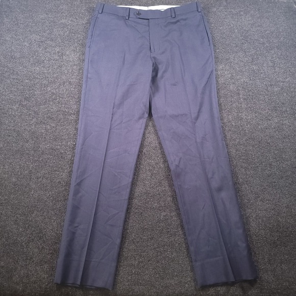 Brooks Brothers Reda Flexo Regent Fit Dress Pants Mens 36x32 Blue BrooksFlex - Picture 2 of 14